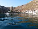 barco en Cala de San Pedro