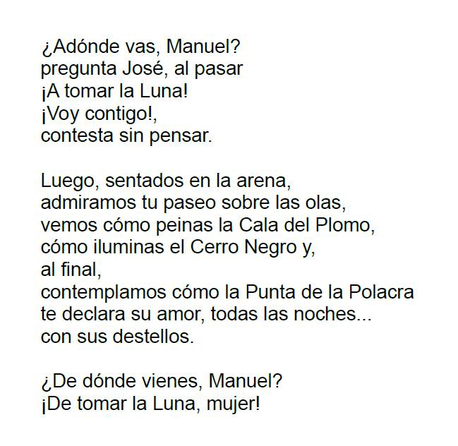 Tercer texto seleccionado Palabras para el Parque Manuel Ortiz