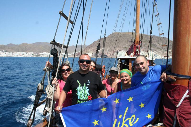 paseo en barco san jose cabo de gata life posidonia