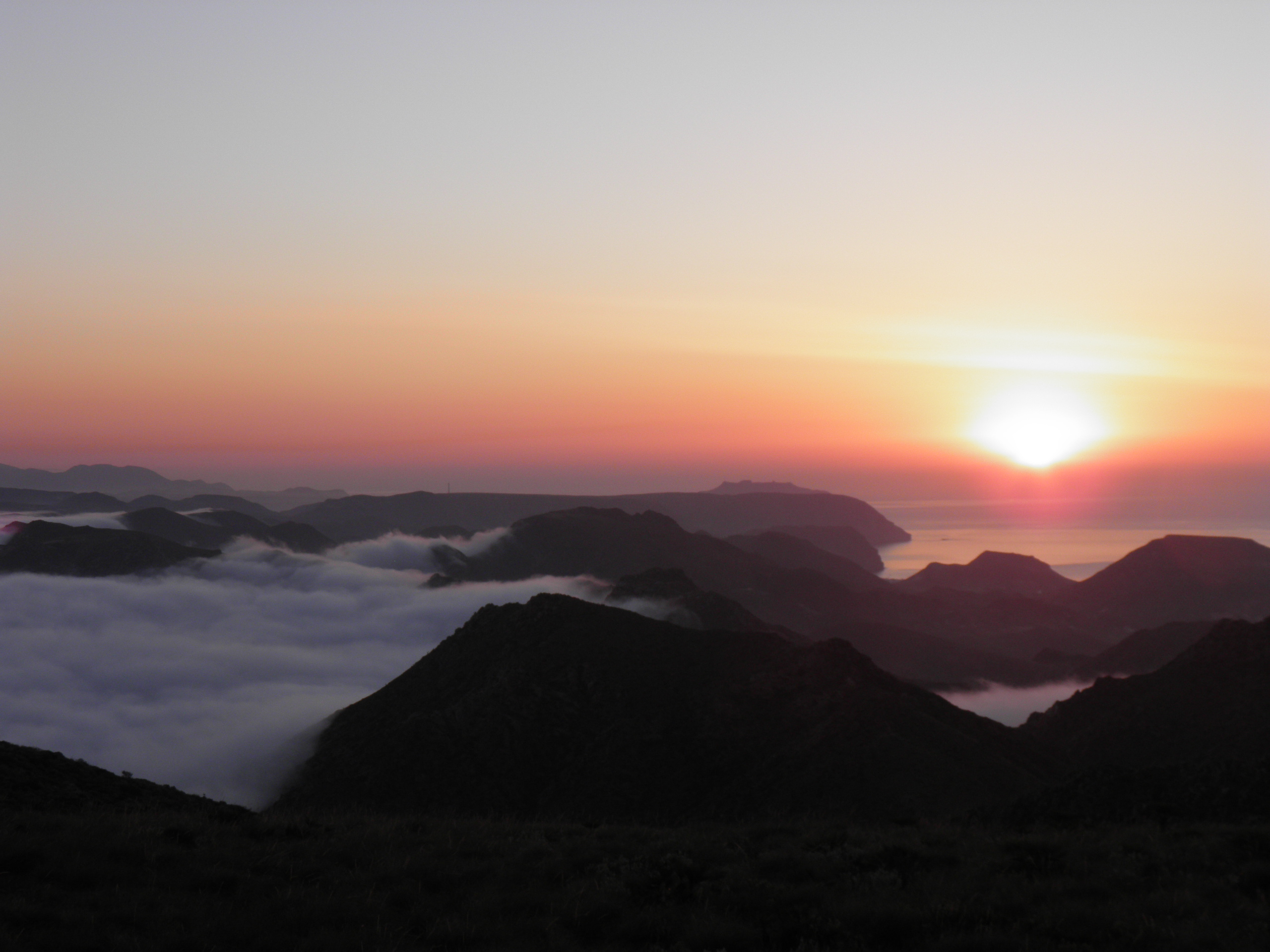 Amanecer y Niebla Parque Natural  Cabo de Gata Níjar