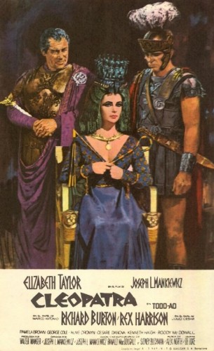 cartel del a pelicula cleopatra 1963