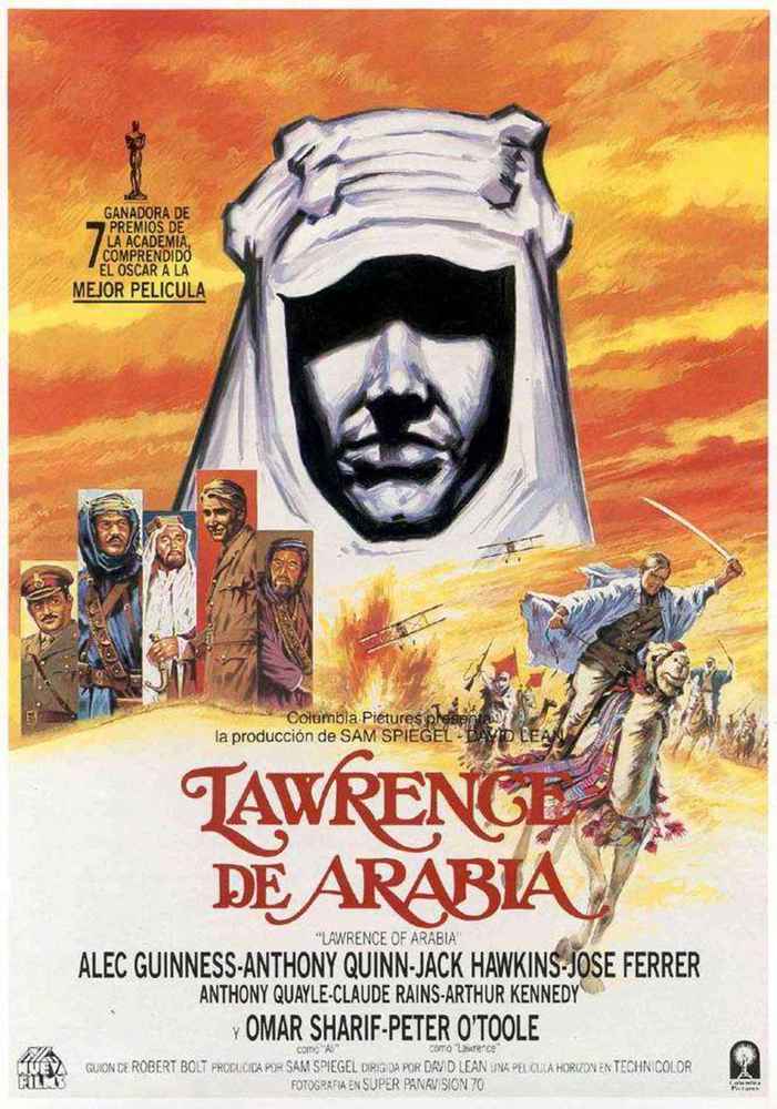 cartel de la pelicula lawrence de arabia 1962