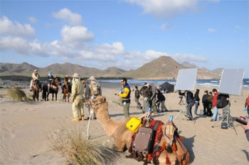 rodaje de hombres de paco en el parque natural cabo de gata nijar