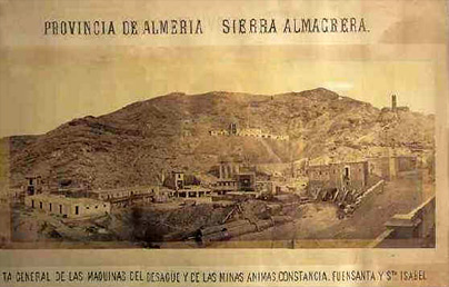 imagen representativa de la epoca minera en almeria